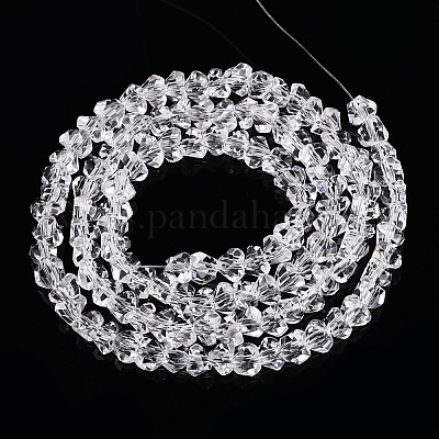 Прозрачные стеклянные бусины&nbsp;LS-GLAA-N018-4mm-09-1