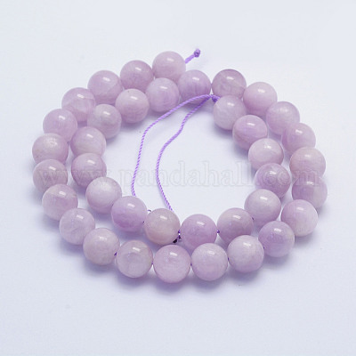 Природные кунцит бисер нитей G-L478-14-10mm-1