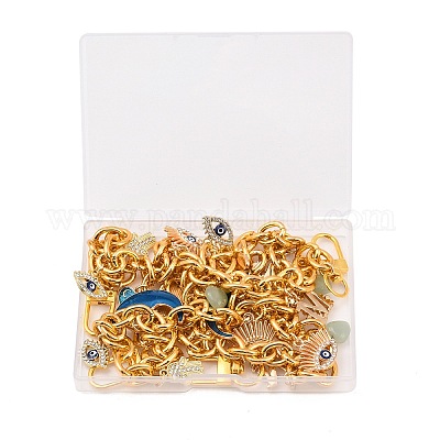 3 шт. эмалированный сплав лунного глаза со стразами&nbsp;HJEW-NB00285-1