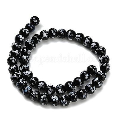 Бусы лэмпворк ручной работы&nbsp;LAMP-H071-01B-06-1