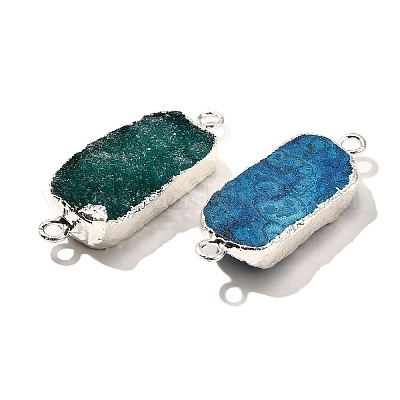 Подвески-коннекторы из натурального окрашенного кварцевого кристалла G-K189-02S-1