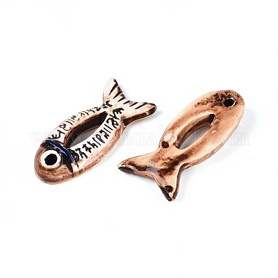 Ручной работы фарфора большие кулоны&nbsp;PORC-T133-40-1