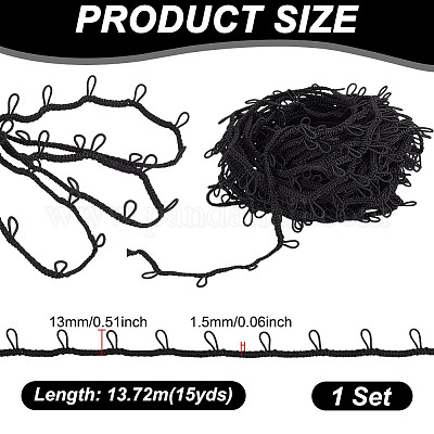 15 ярд эластичных шнуров из чинлона&nbsp;EC-GA0001-03-1
