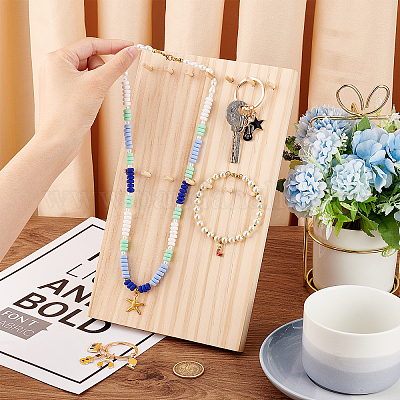 Деревянные подставки для ключей&nbsp;ODIS-WH0027-024-1