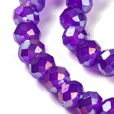 Запекание гальванических нитей стеклянных бусин DGLA-A039-J6MM-B05-1