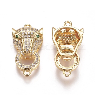 Соединители из латуни с микрочастицами и кубическим цирконием&nbsp;ZIRC-K081-45G-1