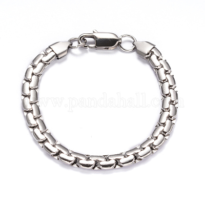 Устойчивые к потускнению ожерелья и браслеты из нержавеющей стали 304 SJEW-K029-P-1