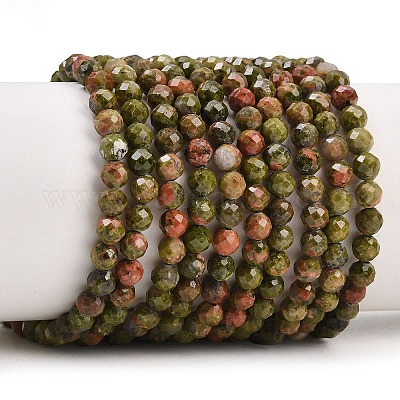 Природные Unakite бисер нитей&nbsp;G-B171-C03-4mm-1