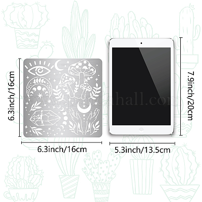 Трафареты для штампов из нержавеющей стали&nbsp;DIY-WH0238-049-1