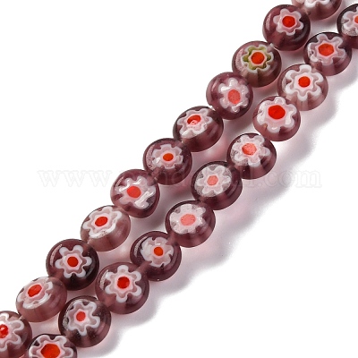 Ручной работы millefiori стеклянные бусины нитки LAMP-G164-11J-1