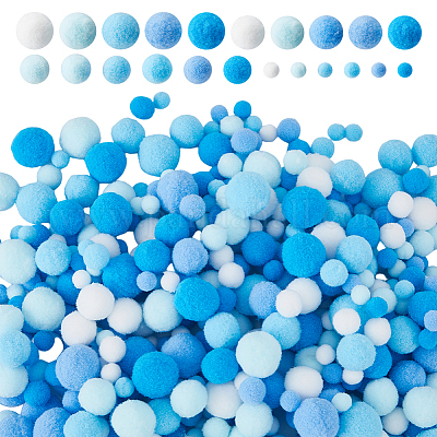 4 стиль полиэстеровый помпоновый шар&nbsp;DIY-HS0002-14-1