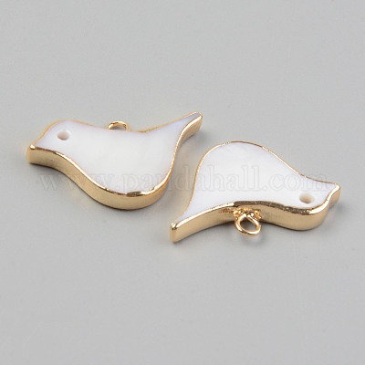 Подвески из гальванических натуральных пресноводных ракушек X-SHEL-T017-05-1