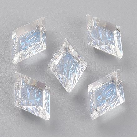 Подвески из тисненого стекла со стразами GLAA-J101-04B-001MO-1