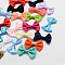 Handmade Woven Costume Accessories, Ribbon Bowknot, Mixed Color, 23x35x7mm, about 500pcs/bag