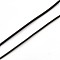 Korean Elastic Crystal Thread, Jewelry Beading Cords, Stretch Bracelet String, Round, Black, 1mm, about 1093.61 yards(1000m)/roll