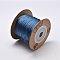 Eco-Friendly Dyed Nylon Threads, String Threads Cords, Steel Blue, 0.4mm, about 164.04 yards(150m)/roll