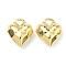Brass Pendants, Heart Charms, Cadmium Free & Lead Free, Long-Lasting Plated, Rack Plating, Real 18K Gold Plated, 24x20x10mm, Hole: 5x5mm