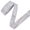 10 Yards Polyester Ribbons, for Clothes Accessories, Silver, 1-5/8 inch(40mm)