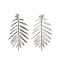 Non-Tarnish Leaf 304 Stainless Steel Stud Earrings for Women, Leaf, Leaf, 45.5x27mm