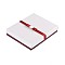 Rectangle Jewelry Set Cardboard Boxes, with Sponge and Ribbon, White, 16x13x3cm