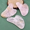 Natural Rose Quartz Gua Sha Boards, Heart, 83x55mm
