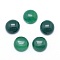 Natural Dyed & Heated Green Onyx Agate Cabochons, Half Round, 10x4~5mm