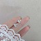 Alloy Earrings for Women, with 925 Sterling Silver Pin, Star, 14.5mm