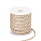 3-Ply Polyester Cord, with Spool, Twisted Rope, for DIY Cord Jewelry Findings, Navajo White, 5mm, Spool: 82x83mm, about 18m/roll