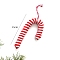 Christmas Cloth Stripe Candy Pendant Decorations, for Christmas Tree Hanging Ornaments, Candy Cane, 150mm