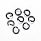Ion Plating(IP) 304 Stainless Steel Open Jump Rings, Electrophoresis Black, 20 Gauge, 5x0.8mm, Inner Diameter: 3mm