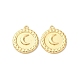 Латунные подвески&nbsp;KK-D388-03G-02-1