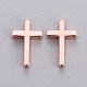 Латунные крошечные крестики&nbsp;KK-L189-05RG-2