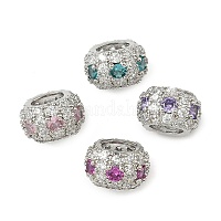 Латунные микро проложить Цирконий Европейский бисером&nbsp;KK-I276-28P