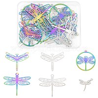 24 шт. 6 стиля ионного покрытия (IP) 201 подвески из нержавеющей стали&nbsp;STAS-FS0002-12