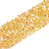 Гальванизируйте прозрачное стекло бисер нитей&nbsp;GLAA-N021-4mm-23