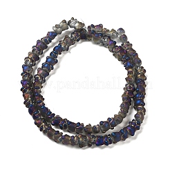 Стеклянные бусины с гальваническим покрытием &nbsp;EGLA-Q127-A02-01F