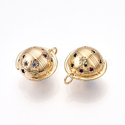 Латунные микро проложить кубического циркония подвески&nbsp;ZIRC-T016-15