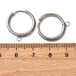 201 фурнитура для сережек-колец из нержавеющей стали&nbsp;STAS-D379-05B-P