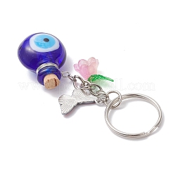 4 шт. бутылка от сглаза с бабочкой из сплава лэмпворк&nbsp;KEYC-JKC01430