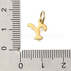 Ионное покрытие(ip) 304 нержавеющая сталь эмаль алфавит подвески&nbsp;STAS-F308-02G-Y