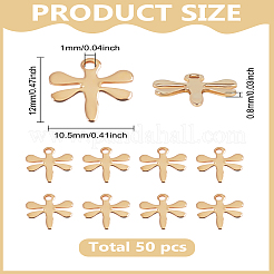 50 шт. подвески из нержавеющей стали 304&nbsp;STAS-LP0003-45