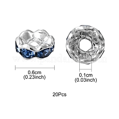 Латунные бусины разделители для поставки стразов&nbsp;RB-YW0001-05B-03S