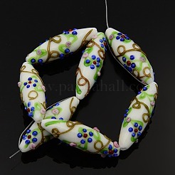 Ручной работы ухабистым бусиныПроизводим рисовые шарики нити LAMP-L008-M