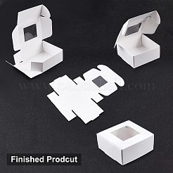 Красно-бумажные картонные шкатулки для драгоценностей&nbsp;CON-FH0001-31B