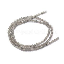 Натуральные ледяные обсидиановые бусинки G-E411-35-2mm