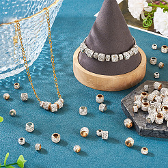 90 шт. 6 стиля бусины из сплава и стразов в виде глины ALRI-TA0001-29