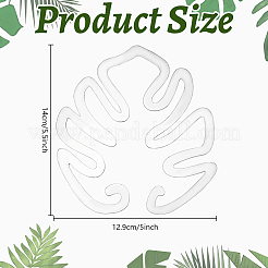 Акриловый фиксатор роста растений в форме листа&nbsp;DIY-WH0430-933B