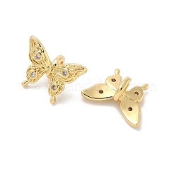 Латунные микро проложить кубического циркония бусы&nbsp;KK-B166-10G