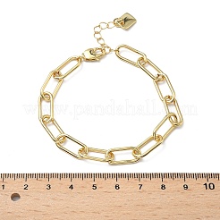 Латунные браслеты скрепки&nbsp;BJEW-C138-01G