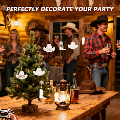 40 шт. 2 подвески из необработанного дерева в ковбойском стиле&nbsp;WOOD-GA0002-02